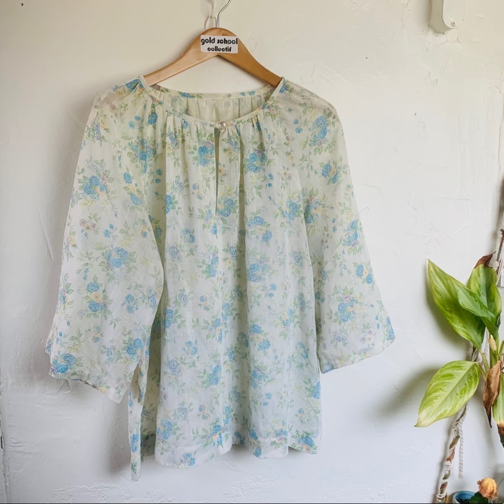 VTG 1960/ 1960s Gauzy Tunic
